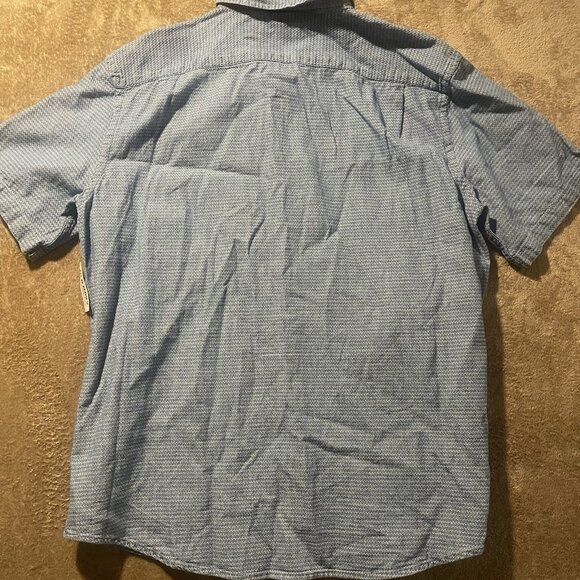 NWT Old Navy Shirt Men's Size Large Button Down Everyday Shirt Regular Fit Blue - Picture 2 of 7